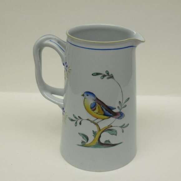 Spode China England QUEEN'S BIRD 5 1/2 Inch High 16 Ounce Milk Jug or Pitcher - Picture 2 of 5